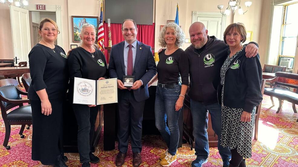 Es gab auch einen offiziellen Empfang beim Buergermeister 901026h